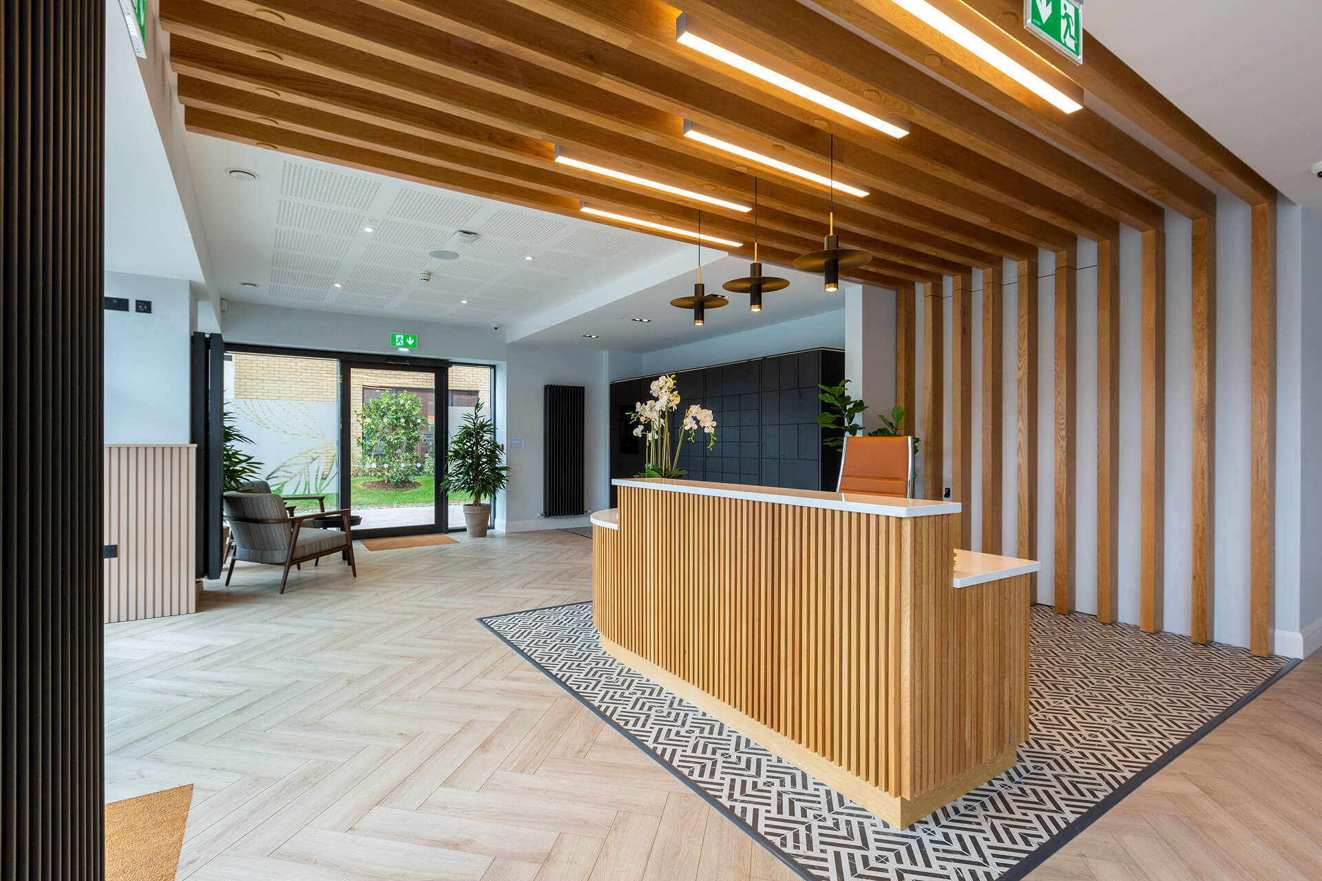 Dublin apartment Blackwood reception desk