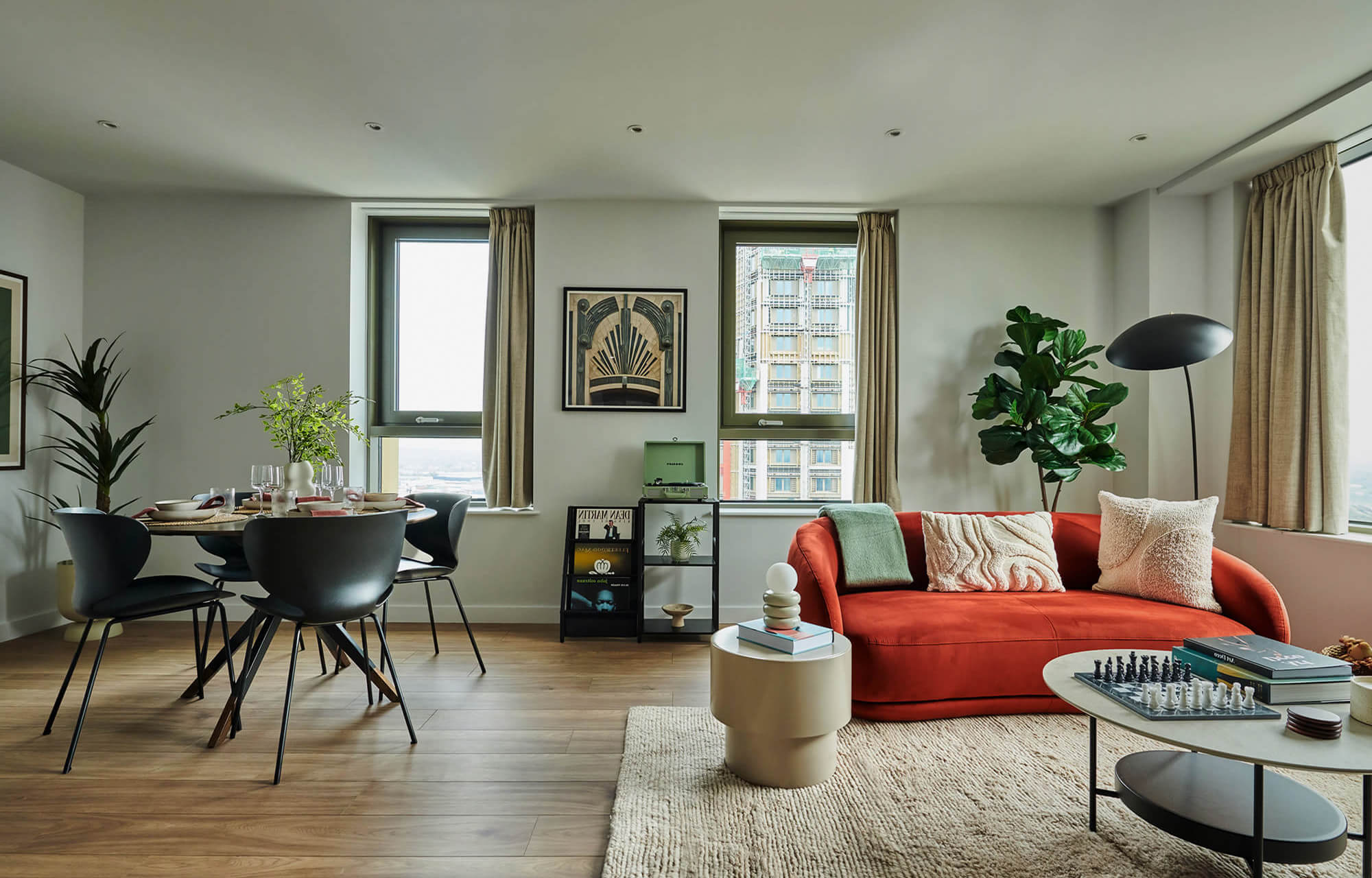 An UNCLE apartment living room