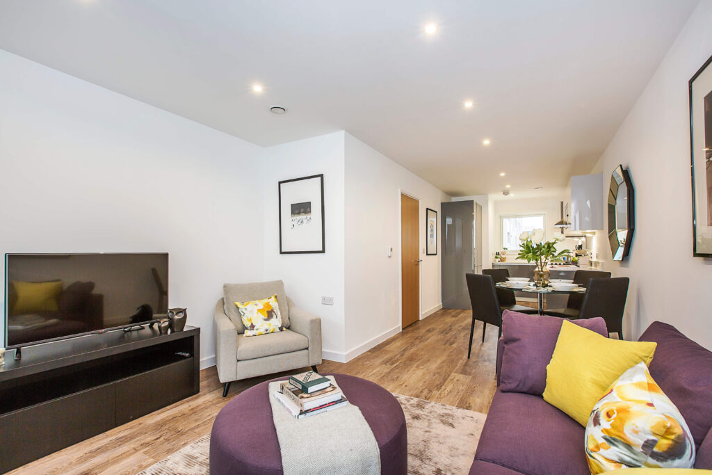 Empire Heights living room interior